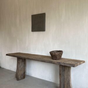 Oud eiken site table